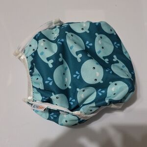 ALVA BABY Reusable Blue Whale Print Kids Swim Diaper Infant & Toddler